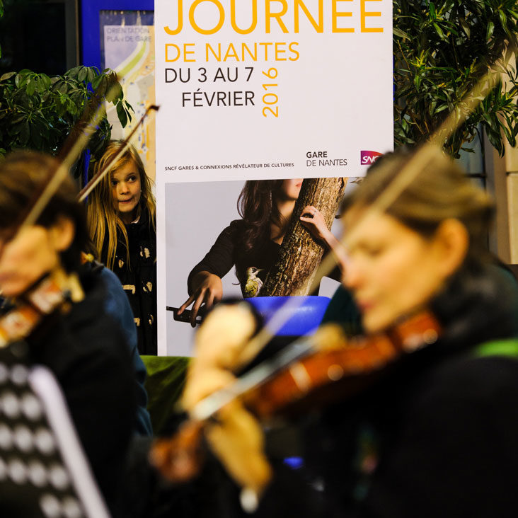 Concert donné en gare de Nantes pour la Folle Journée 2016