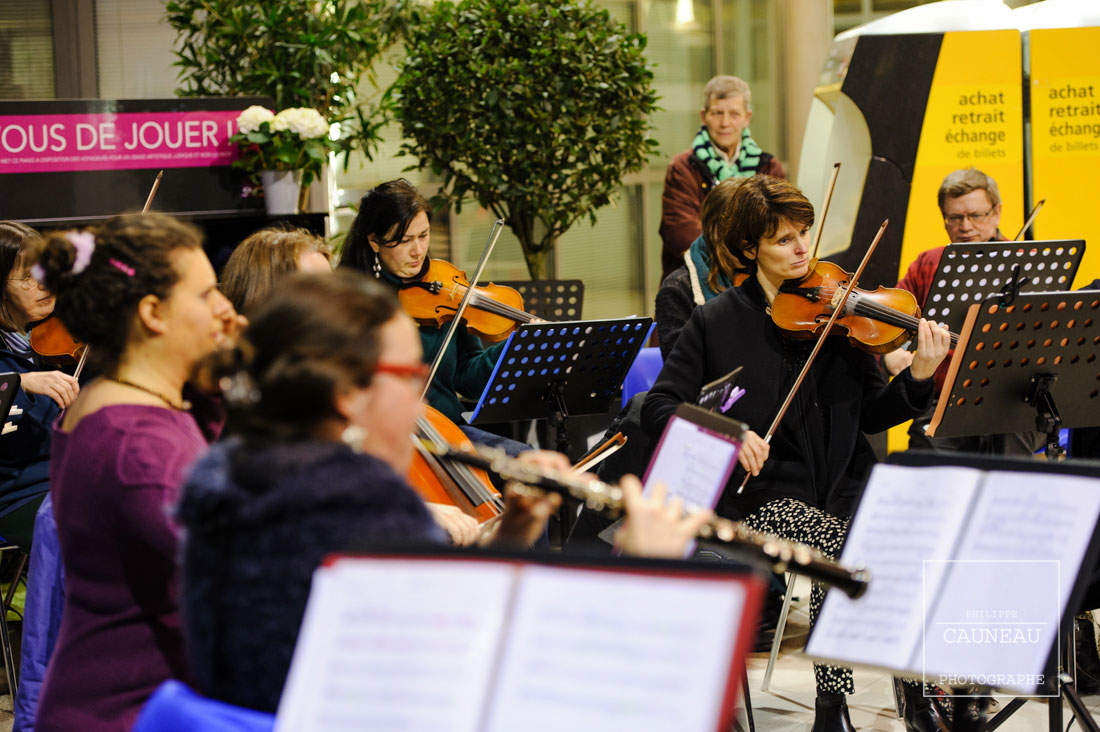 Concert donné en gare de Nantes pour la Folle Journée 2016
